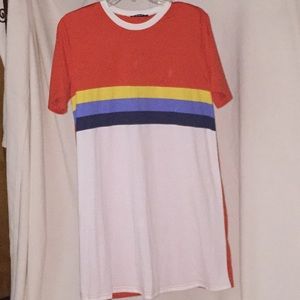 Rainbow t-shirt dress